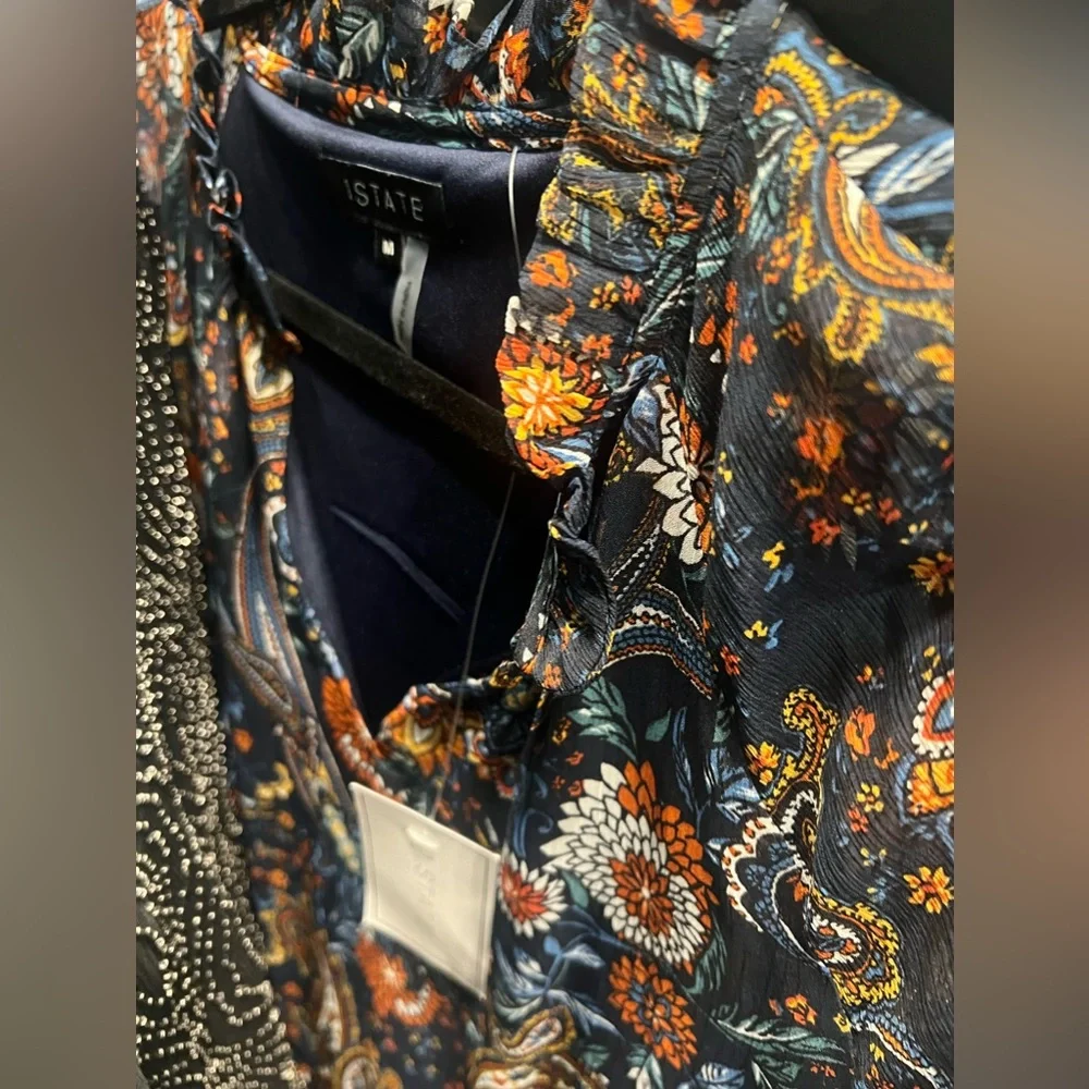 NWT-1 State Chiffon Dress- size Medium - Picture 3 of 9